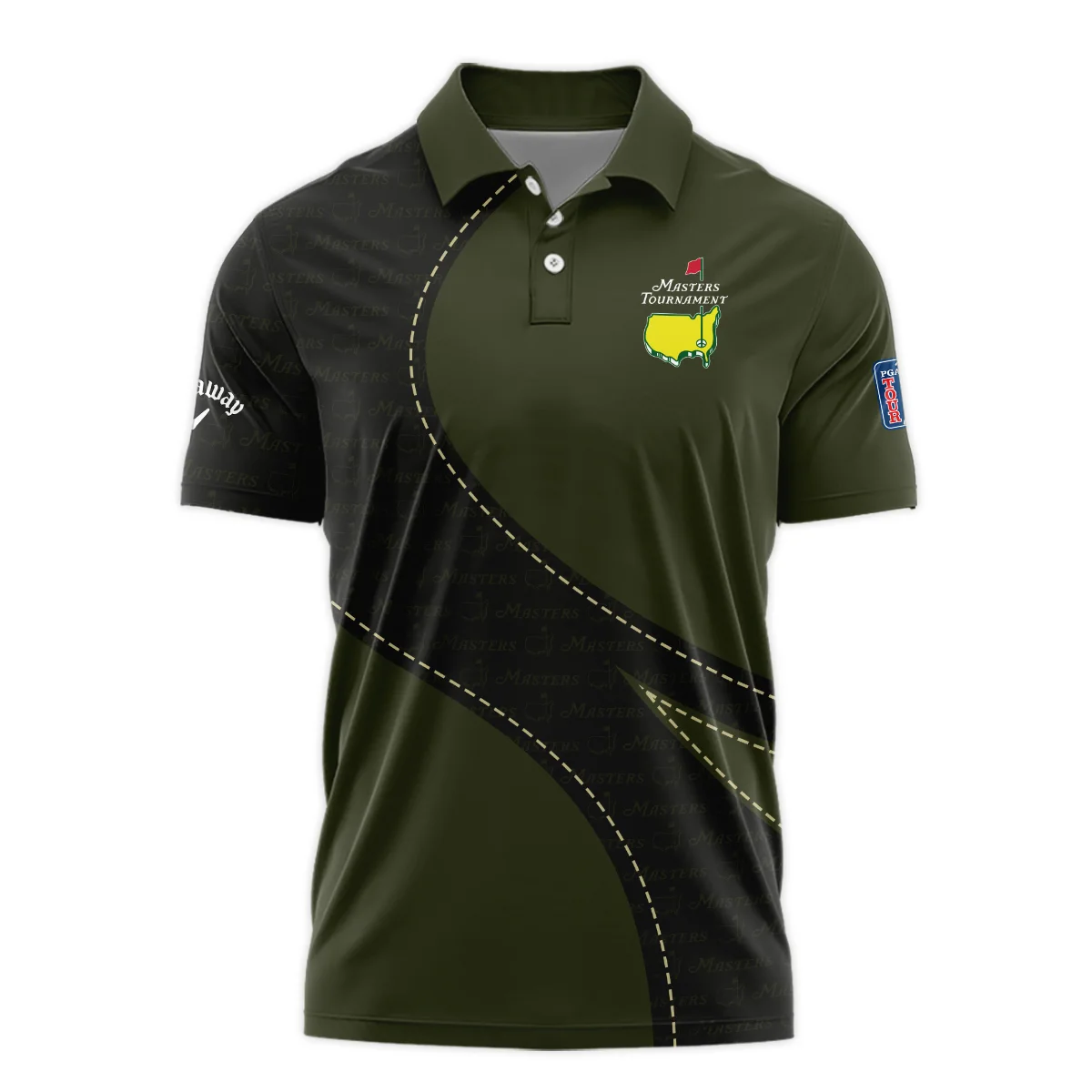 Pattern Military Green Masters Tournament Callaway Polo Shirt Style Classic Polo Shirt For Men