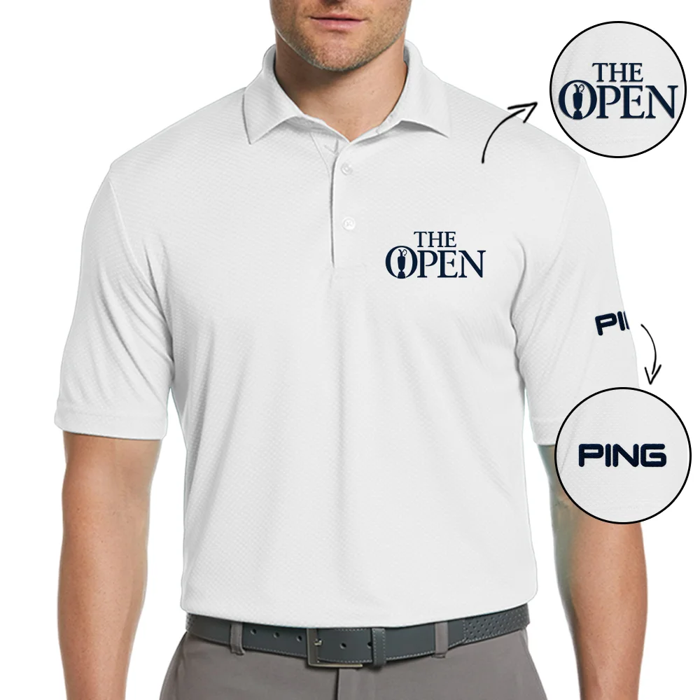 PGA Tour Embroidered Polo PING The Open Championship Embroidered Apparel