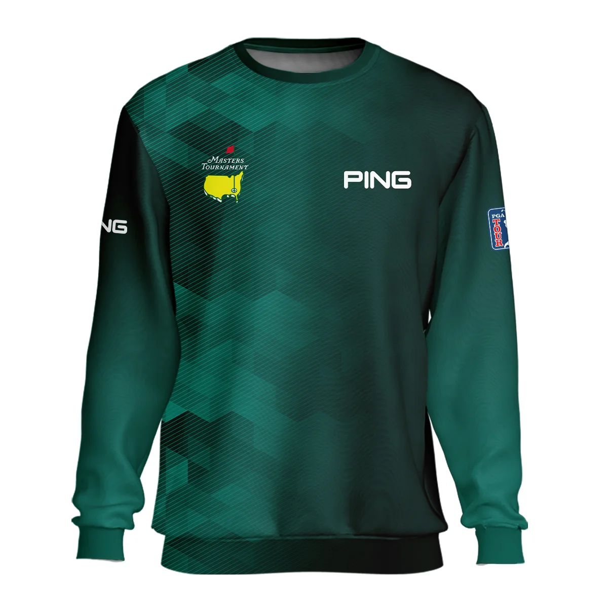 Ping Golf Sport Dark Green Gradient Abstract Background Masters Tournament Unisex Sweatshirt Style Classic Sweatshirt