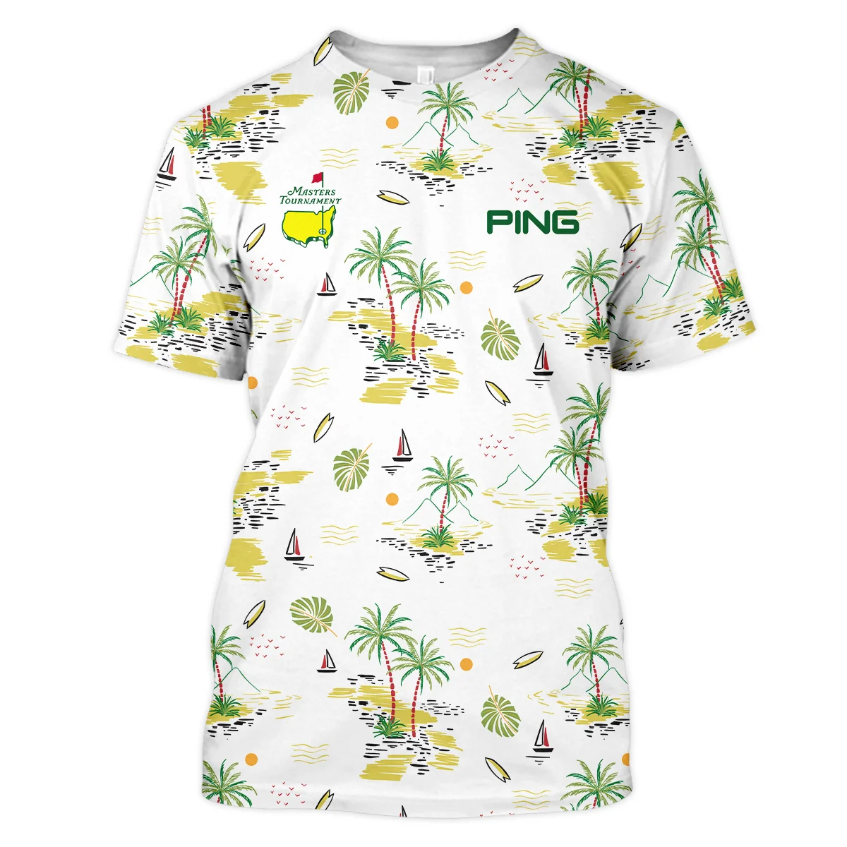 Ping Landscape With Palm Trees Beach And Oceann Masters Tournament Unisex T-Shirt Style Classic T-Shirt