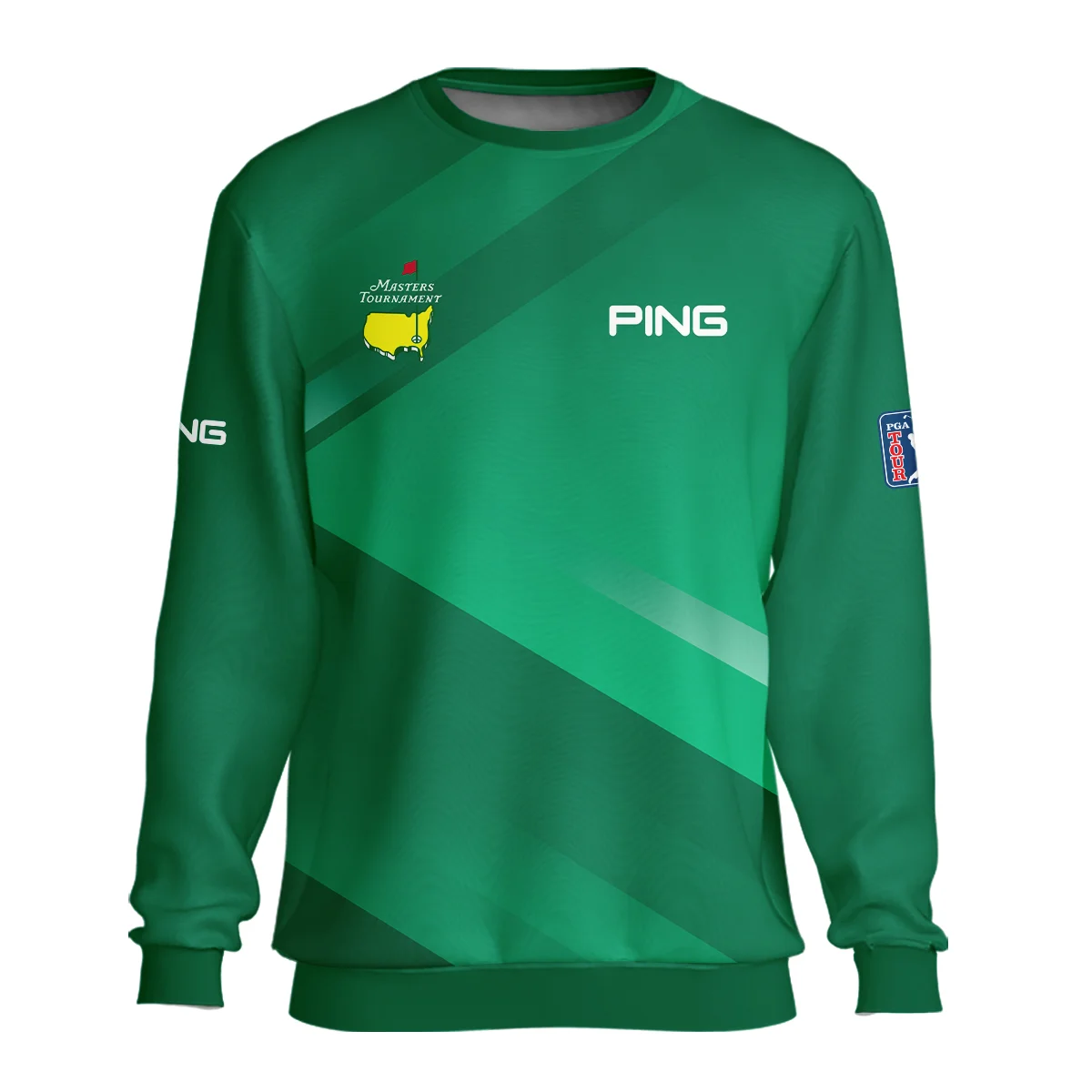 Ping Masters Tournament Golf Unisex Sweatshirt Green Gradient Pattern Sports All Over Print Sweatshirt