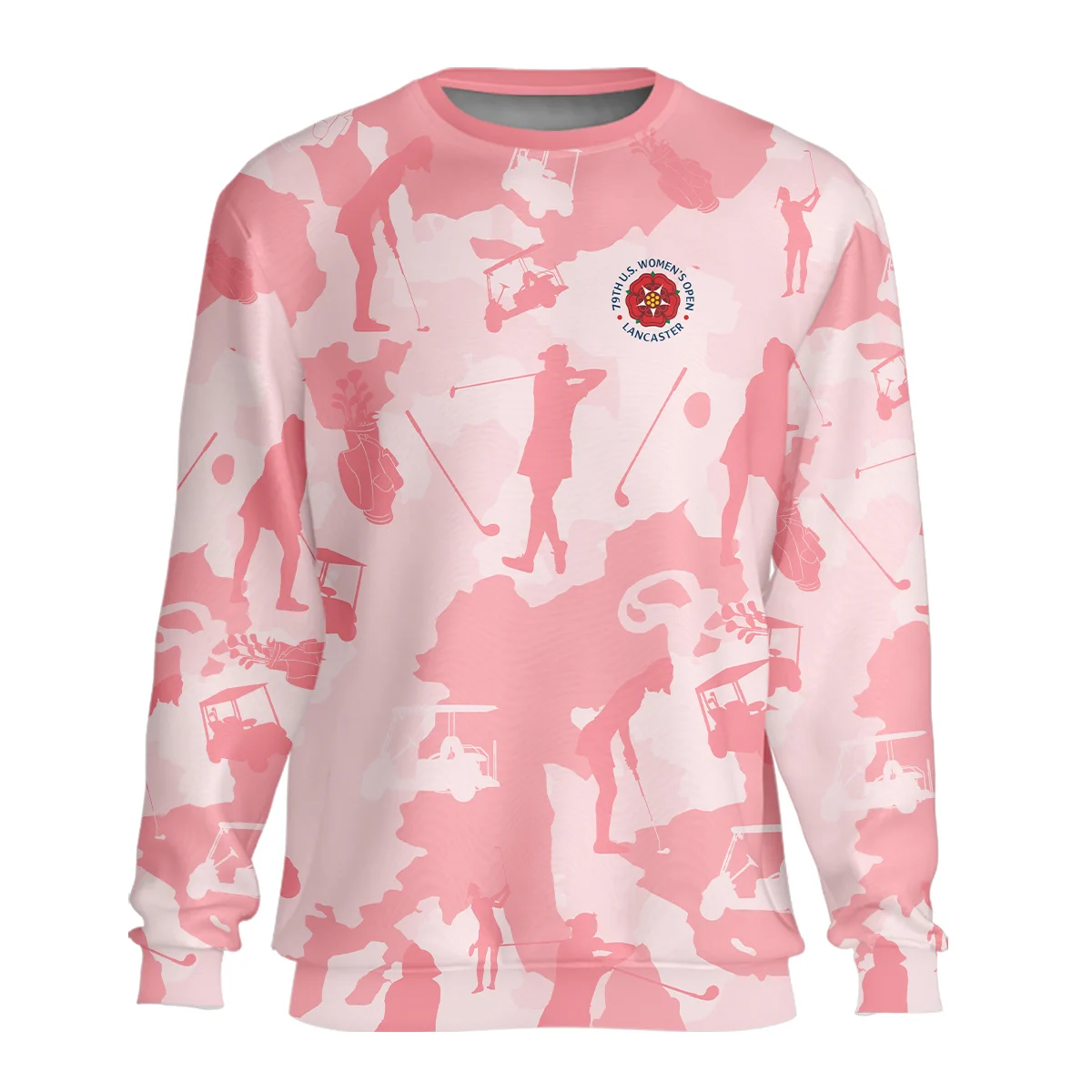 Pink Color Camo 79th U.S. Women’s Open Lancaster Sweatshirt Pink Color All Over Print Sweatshirt