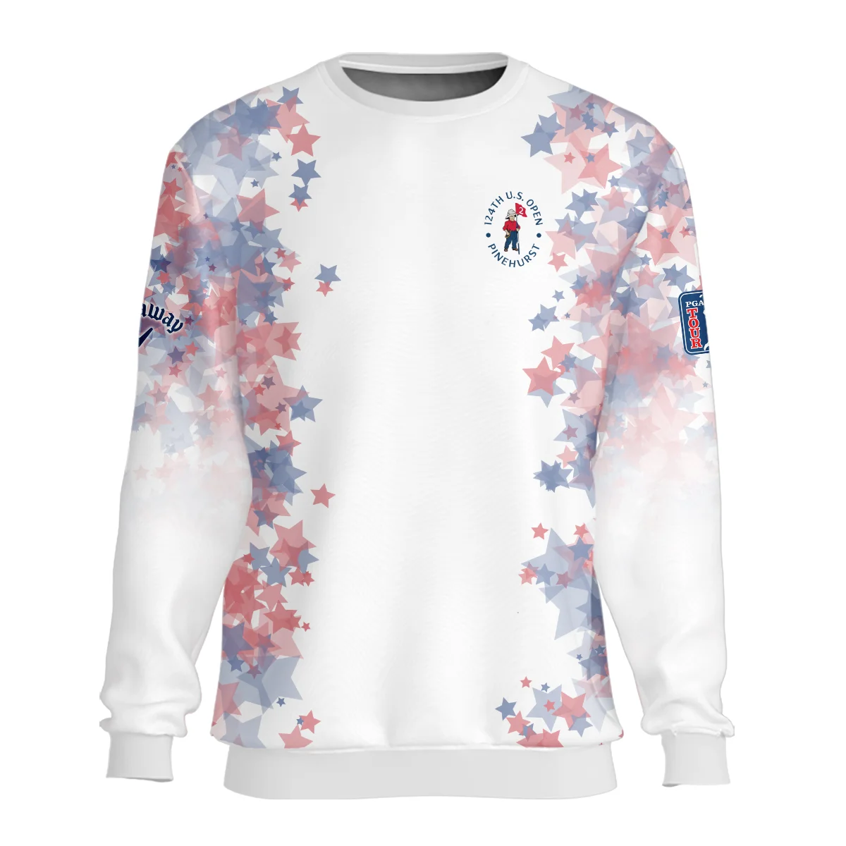 Special Version 124th U.S. Open Pinehurst Callaway Unisex Sweatshirt Coloured Stars Sweatshirt