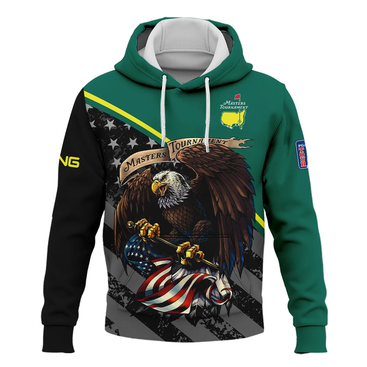 Special Version Golf Masters Tournament Ping Hoodie Shirt Egale USA Green Color Golf Sports All Over Print Hoodie Shirt