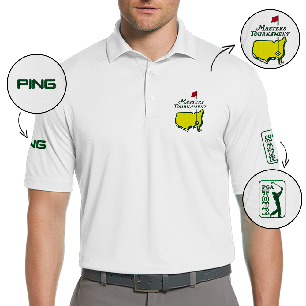 Special Version Tournament Embroidered Polo PING Masters Tournament Embroidered Apparel Sport Love