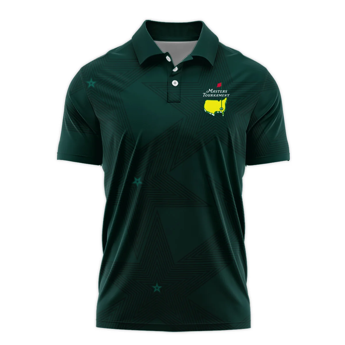 Stars Dark Green Golf Masters Tournament Polo Shirt Style Classic Polo Shirt For Men