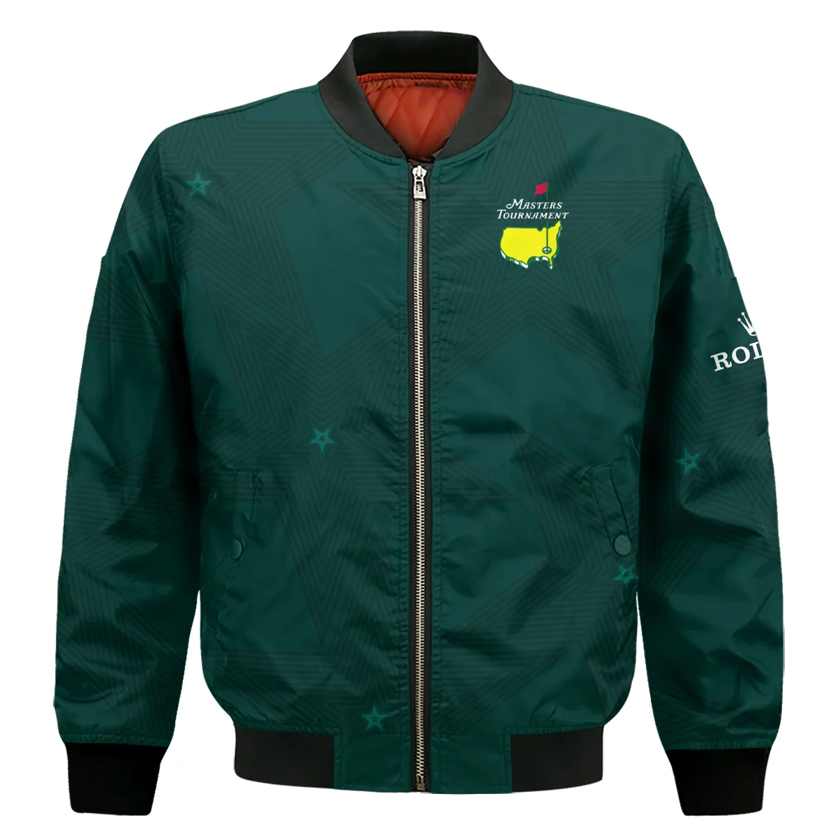 Stars Dark Green Golf Masters Tournament Rolex Bomber Jacket Style Classic Bomber Jacket