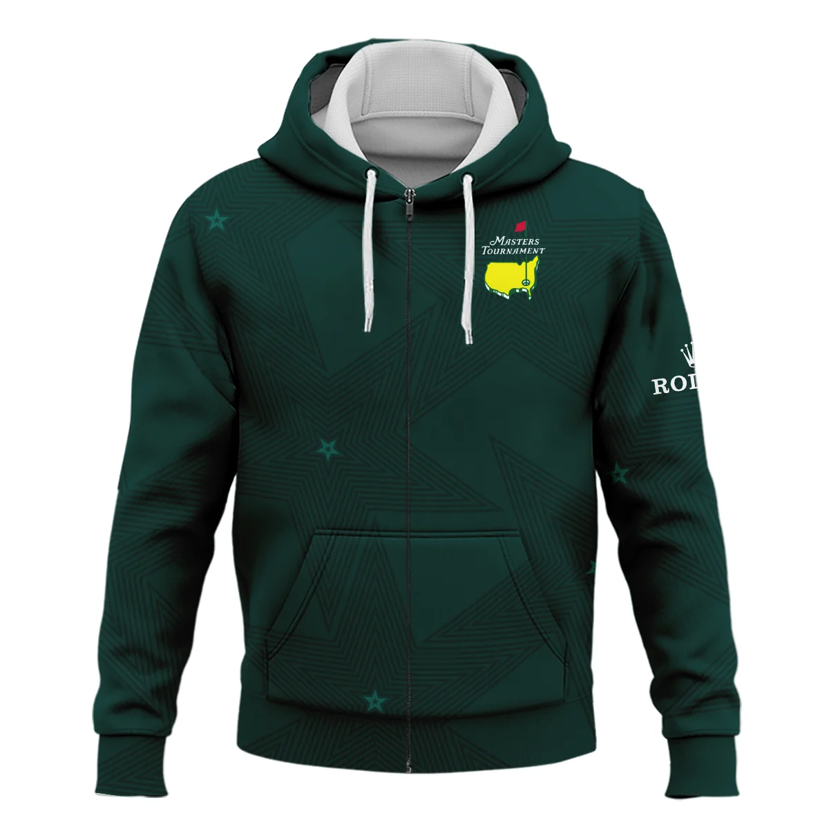 Stars Dark Green Golf Masters Tournament Rolex Zipper Hoodie Shirt Style Classic Zipper Hoodie Shirt