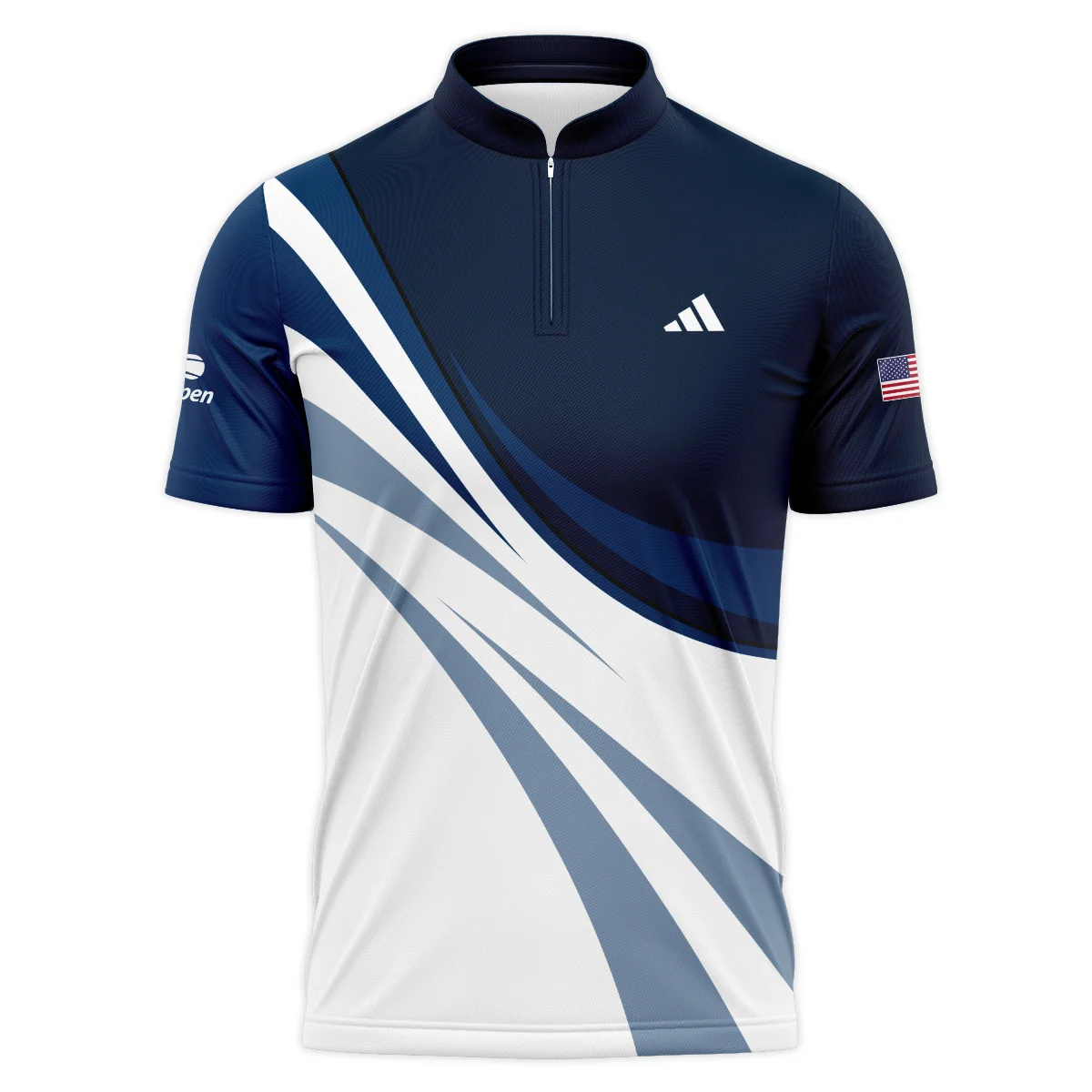 Tennis Love Sport Mix Color US Open Tennis Champions Adidas Polo Shirt Mandarin Collar Polo Shirt