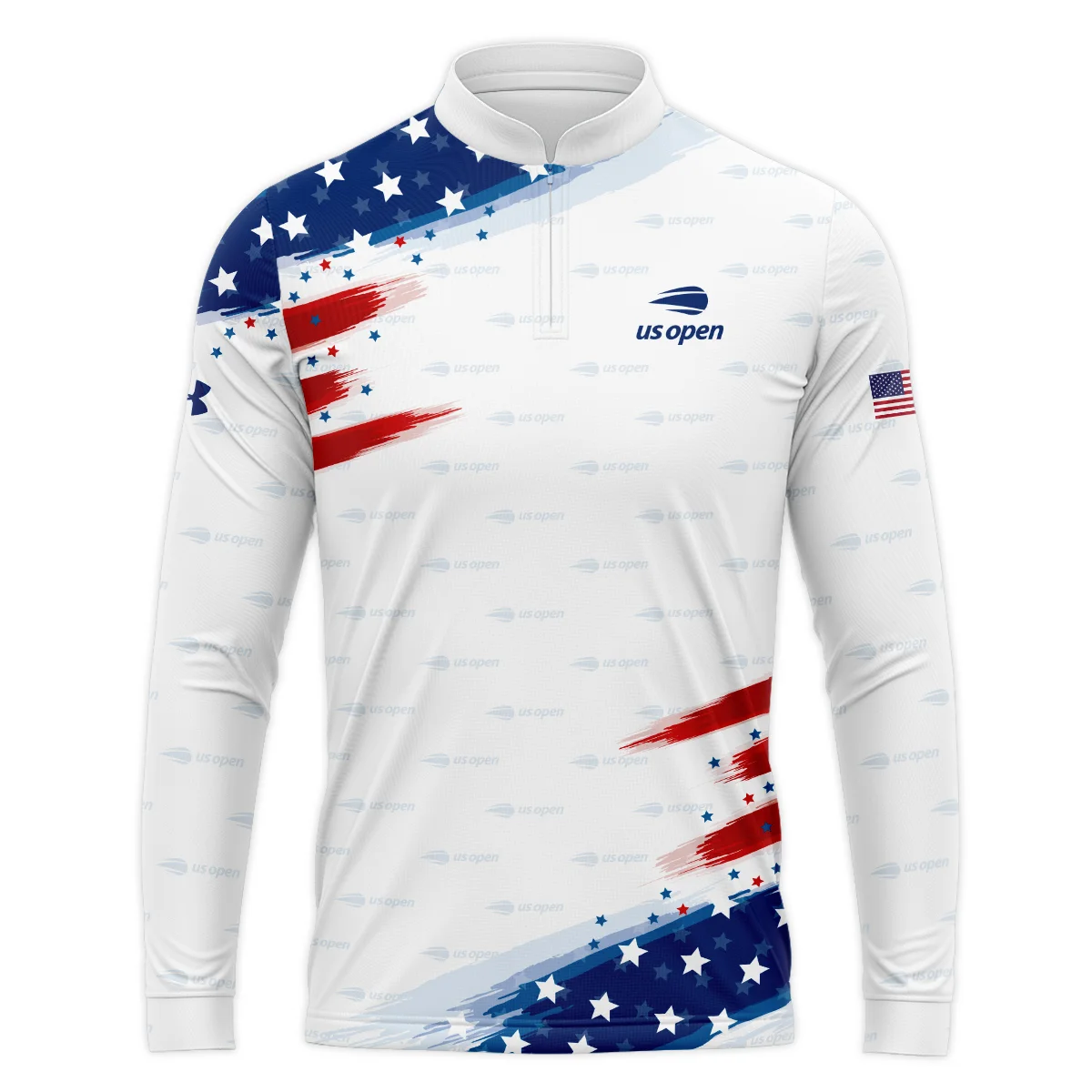 Tennis Love Sport Mix Color US Open Tennis Champions Under Armour Mandarin collar Quater-Zip Long Sleeve