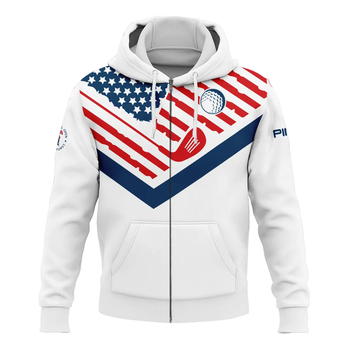 The Golfing Legend Golf 124th U.S. Open Pinehurst Ping Zipper Hoodie Shirt Style Classic