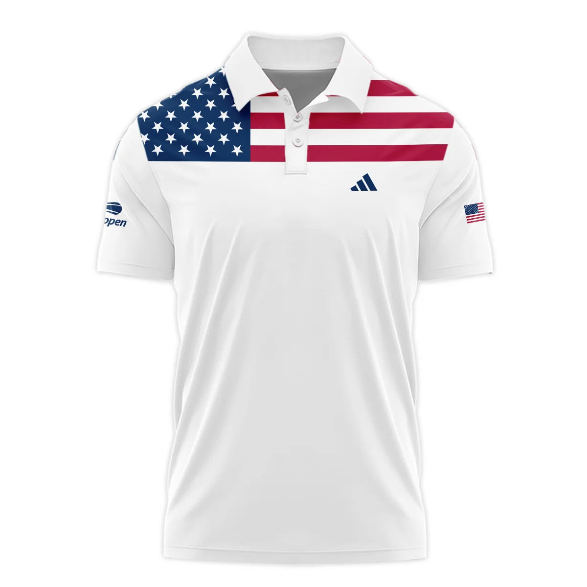 US Open Tennis Champions Adidas USA Flag White Polo Shirt Style Classic Polo Shirt For Men