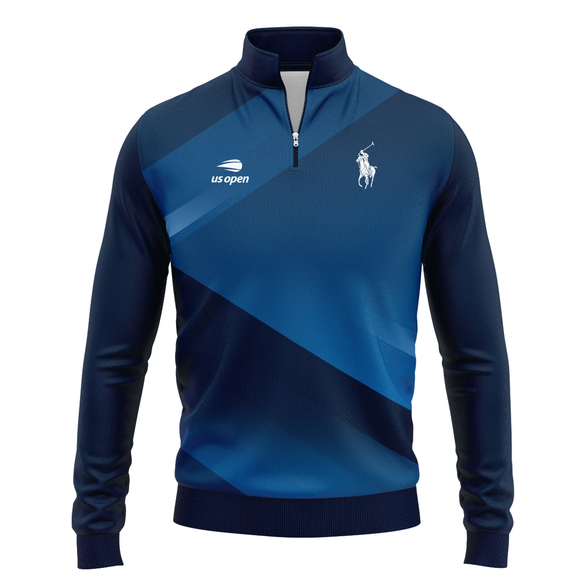 US Open Tennis Champions Dark Blue Background Ralph Lauren Quarter-Zip Jacket Style Classic Quarter-Zip Jacket