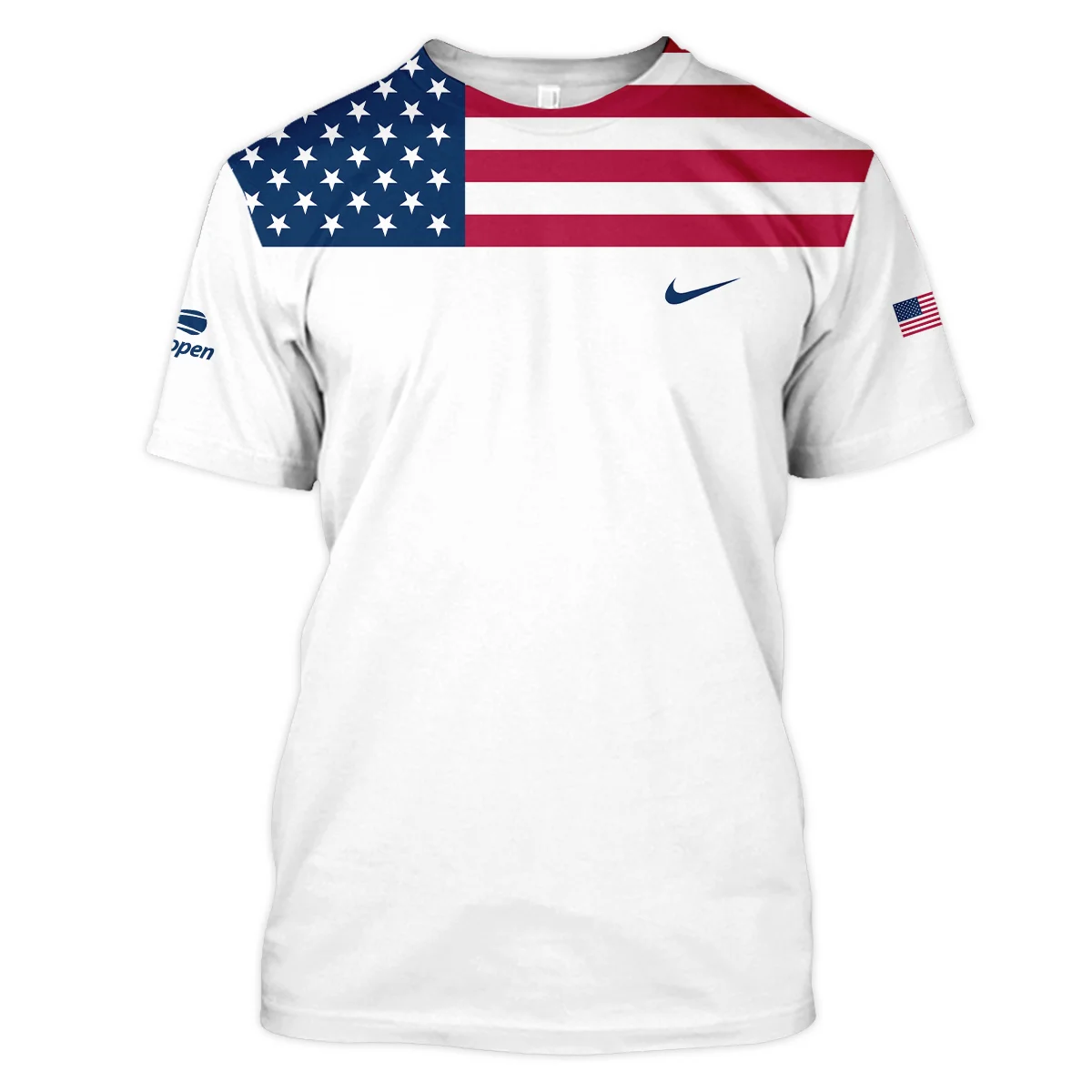 US Open Tennis Champions Nike USA Flag White Unisex T-Shirt Style Classic T-Shirt