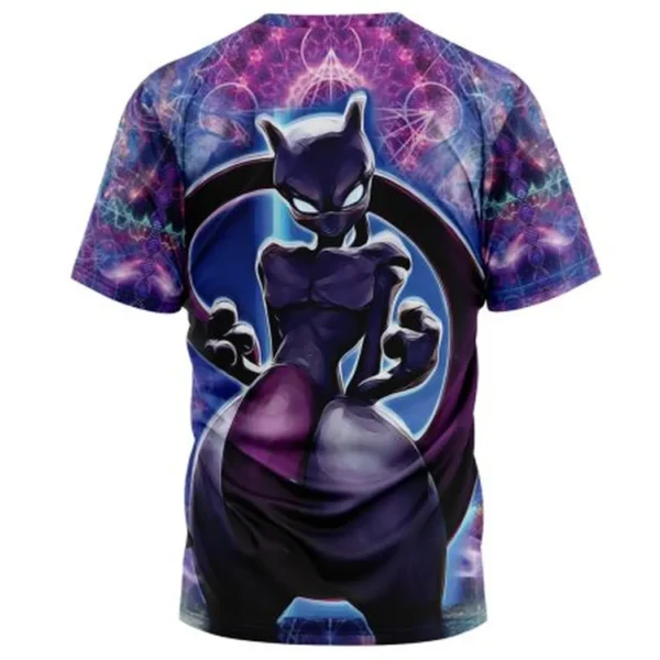 Trippy Cosmic Mewtwo Pokemon T-Shirt