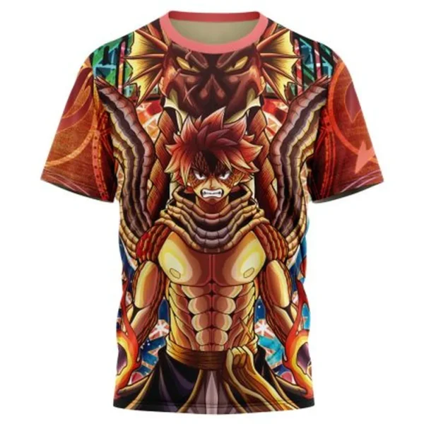 Trippy Natsu Dragneel x Igneel Fairy Tail T-Shirt