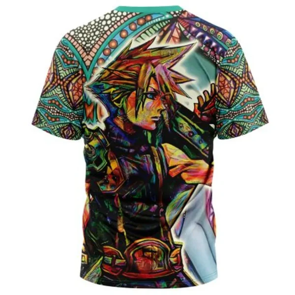 Trippy Cloud Strife Final Fantasy 7 T-Shirt