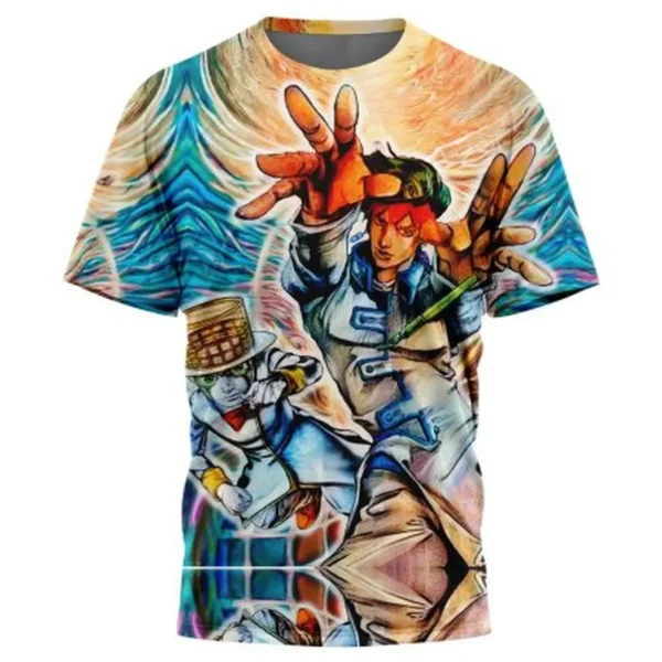 Trippy Rohan Kishibe Heaven Door Jojo Bizarre Adventure T-Shirt