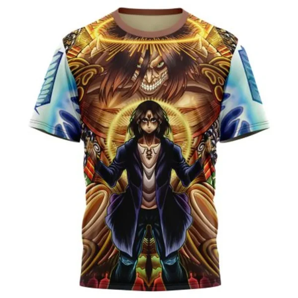 Trippy Eren Yeager Timeskip Attack on Titan T-Shirt