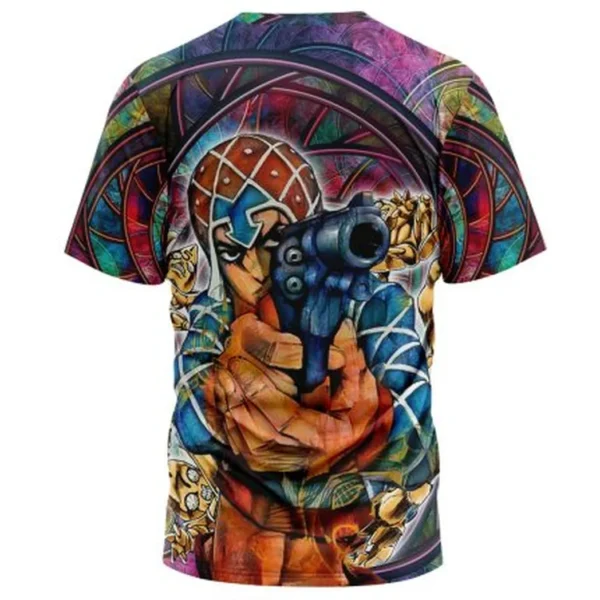 Trippy Guido Mista Six Bullets Jojo Bizarre Adventure T-Shirt