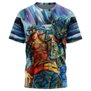 Trippy Jotaro Kujo Star Platinum Jojo Bizarre Adventure T-Shirt