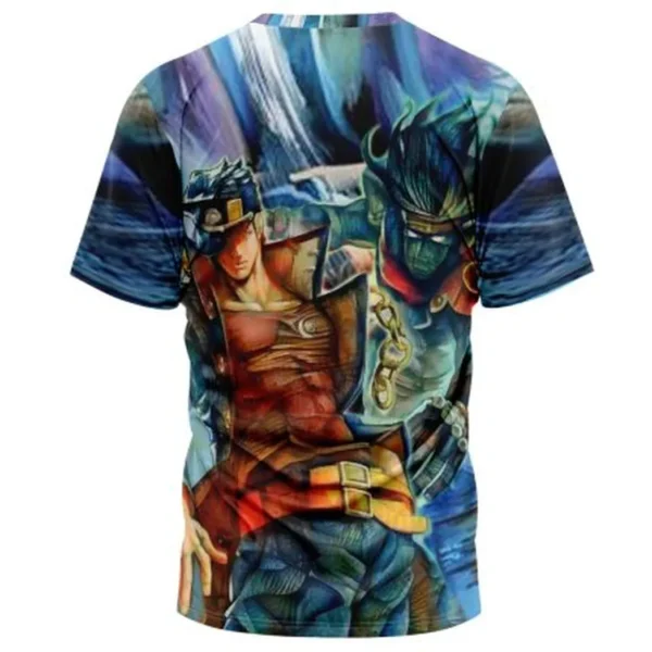 Trippy Jotaro Kujo Star Platinum Jojo Bizarre Adventure T-Shirt