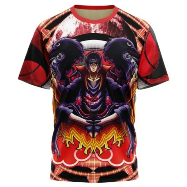 Trippy Meditating Itachi Akatsuki Naruto T-Shirt