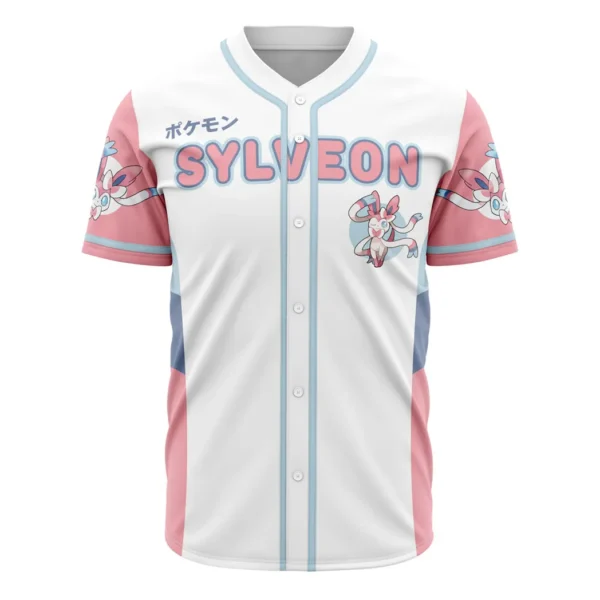 Sylveon Eeveelution Pokemon Baseball Jersey
