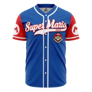 Mario Super Mario Bros Baseball Jersey