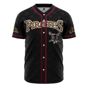 Sparrow Pirates of the Caribbean V2 Disney Baseball Jersey