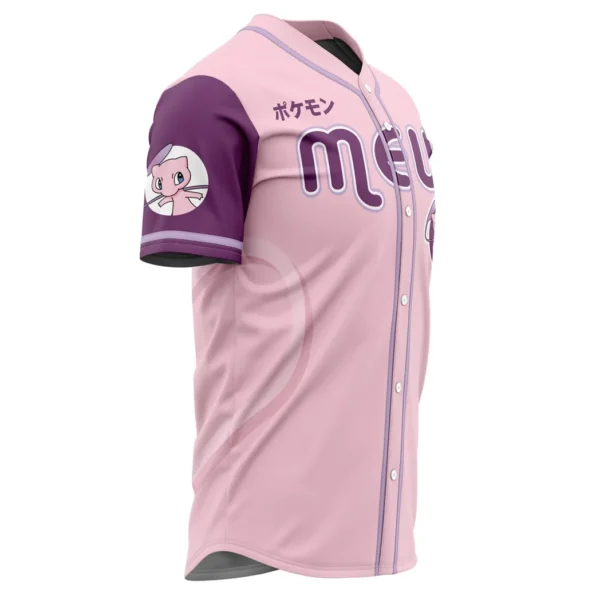 Mew Pokemon Baseball Jersey