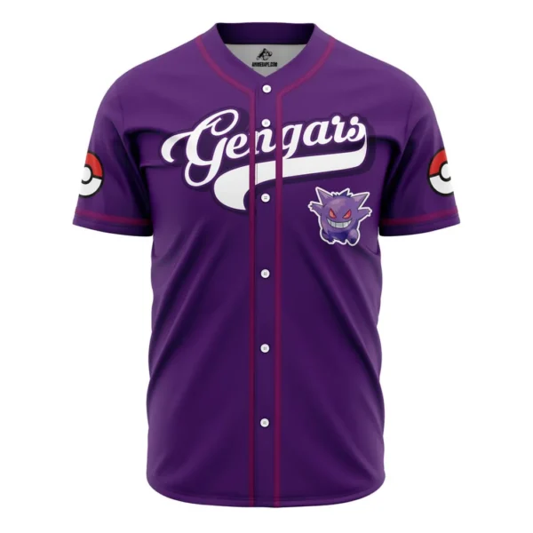 Gengars Pokemon Baseball Jersey