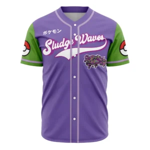 Sludge Waves Pokemon Baseball Jersey