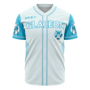 Glaceon Eeveelution Pokemon Baseball Jersey