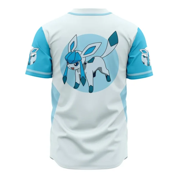 Glaceon Eeveelution Pokemon Baseball Jersey