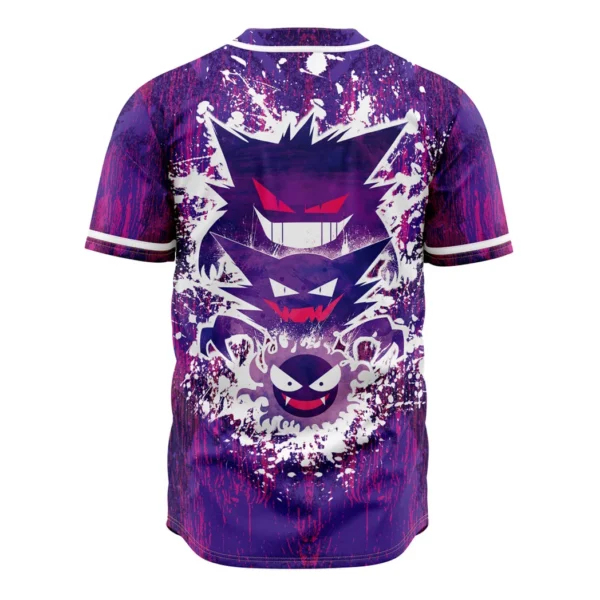 Trippy Ghostly Evolution Gastly Haunter Gengar Pokemon Baseball Jersey