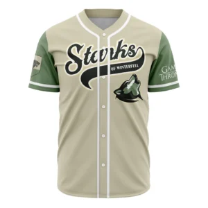 Starks of Winterfell Game of Thrones Baseball Jersey