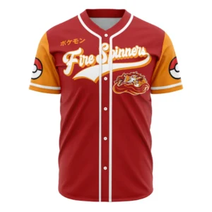 Fire Spinners Pokemon Baseball Jersey