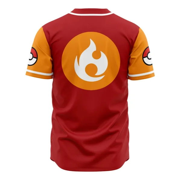 Fire Spinners Pokemon Baseball Jersey