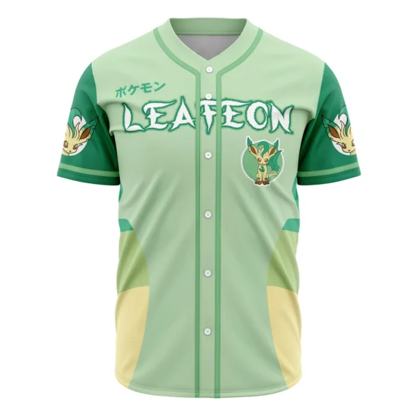 Leafeon Eeveelution Pokemon Baseball Jersey