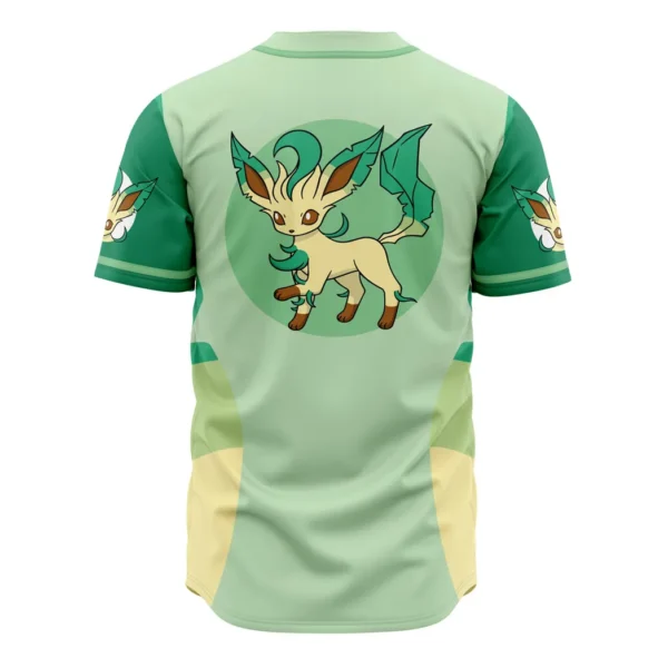 Leafeon Eeveelution Pokemon Baseball Jersey