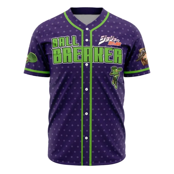 Gyro Zeppeli Ball Breaker Jojo’s Bizarre Adventure Baseball Jersey