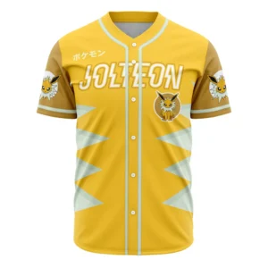 Jolteon Eeveelution Pokemon Baseball Jersey