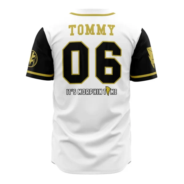 White Tigers Tommy Oliver Power Rangers Baseball Jersey