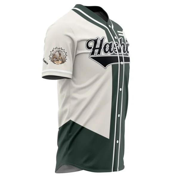 Hashira Sanemi Shinazugawa Demon Slayer Baseball Jersey