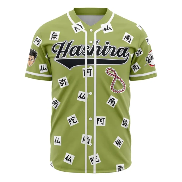 Hashira Gyomei Himejima Demon Slayer Baseball Jersey