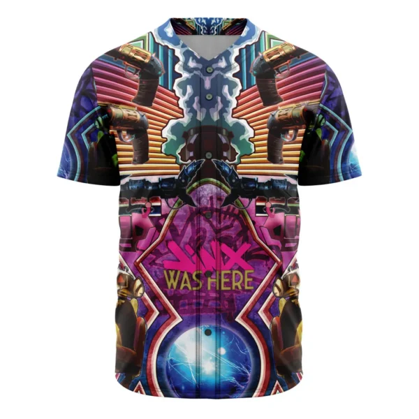 Trippy Jinx Arcane League of Legends Baseball Jersey