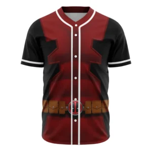 Deadpool Cosplay Marvel Baseball Jersey