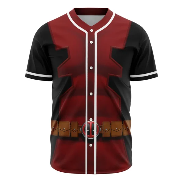 Deadpool Cosplay Marvel Baseball Jersey