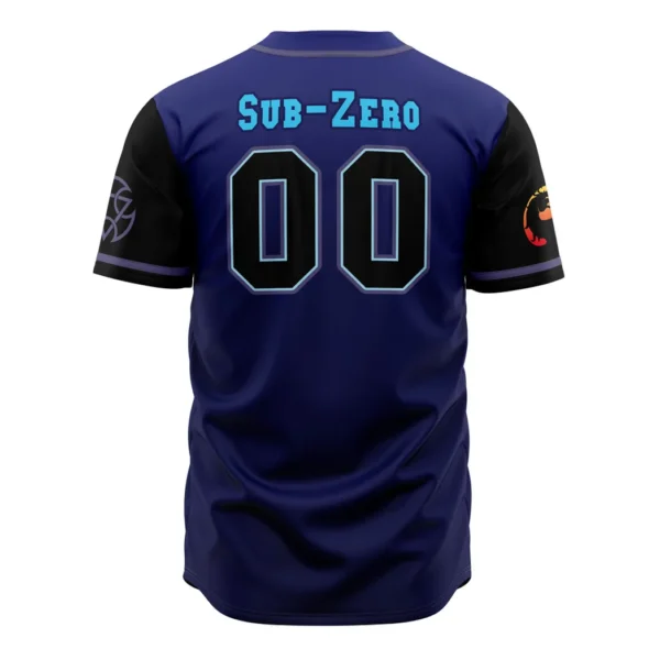 Lin Kuei Sub-Zero Mortal Kombat Baseball Jersey